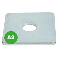Square Plate Washers - A2 St. Steel